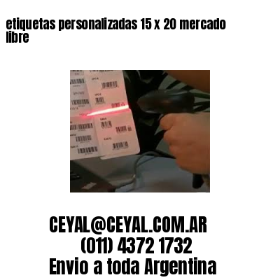 etiquetas personalizadas 15 x 20 mercado libre