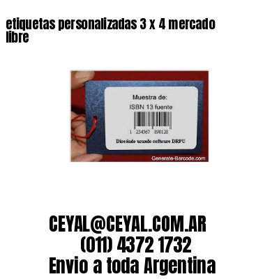 etiquetas personalizadas 3 x 4 mercado libre