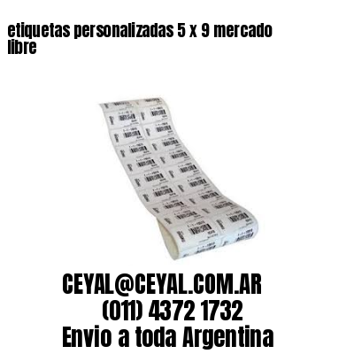 etiquetas personalizadas 5 x 9 mercado libre