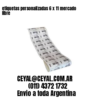 etiquetas personalizadas 6 x 11 mercado libre