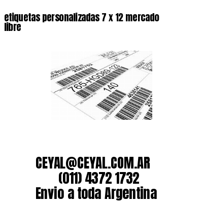 etiquetas personalizadas 7 x 12 mercado libre