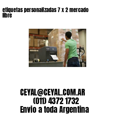 etiquetas personalizadas 7 x 2 mercado libre