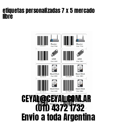 etiquetas personalizadas 7 x 5 mercado libre