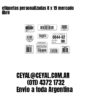 etiquetas personalizadas 8 x 19 mercado libre