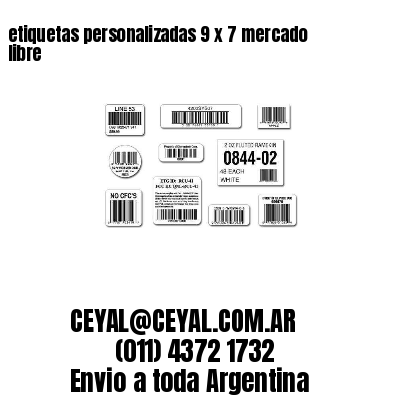 etiquetas personalizadas 9 x 7 mercado libre