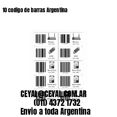 10 codigo de barras Argentina