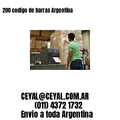 200 codigo de barras Argentina