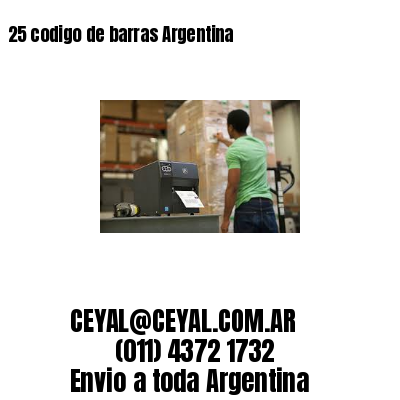 25 codigo de barras Argentina