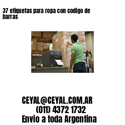 37 etiquetas para ropa con codigo de barras