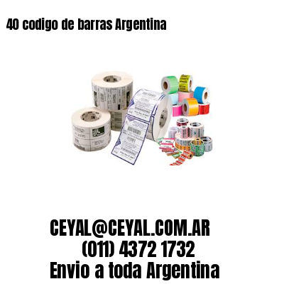 40 codigo de barras Argentina