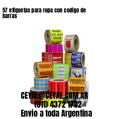 57 etiquetas para ropa con codigo de barras