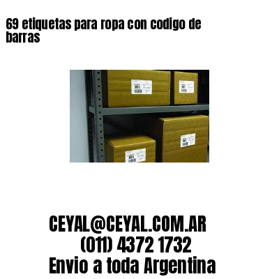 69 etiquetas para ropa con codigo de barras