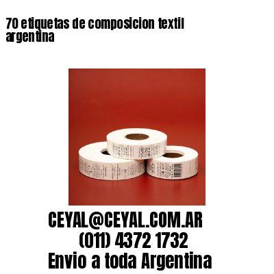70 etiquetas de composicion textil argentina