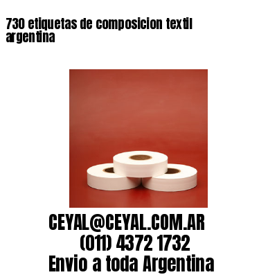730 etiquetas de composicion textil argentina