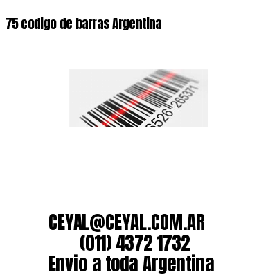 75 codigo de barras Argentina