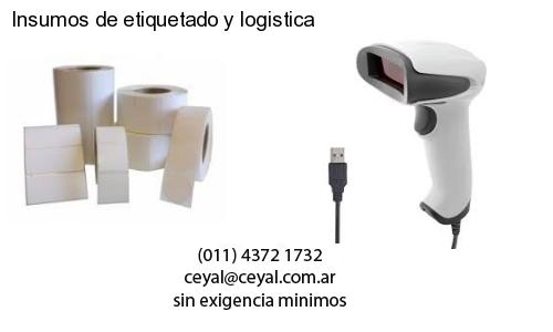 Insumos de etiquetado y logistica