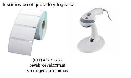 Insumos de etiquetado y logistica