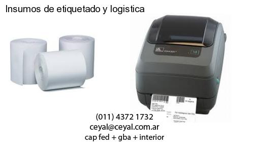 Insumos de etiquetado y logistica