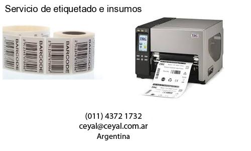 Servicio de etiquetado e insumos