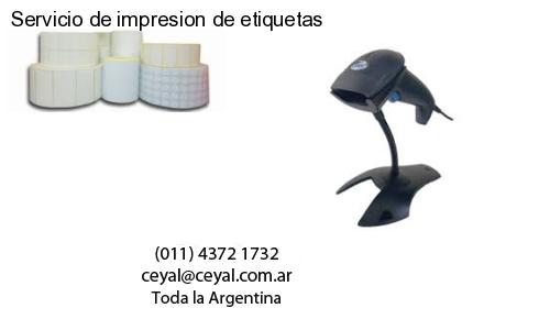 Servicio de impresion de etiquetas