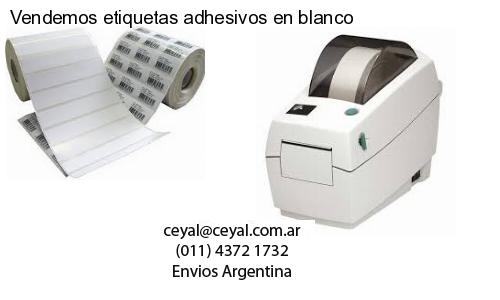 Vendemos etiquetas adhesivos en blanco