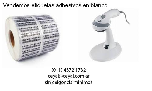 Vendemos etiquetas adhesivos en blanco