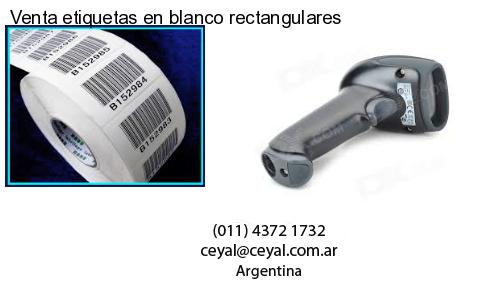 Venta etiquetas en blanco rectangulares