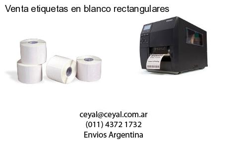 Venta etiquetas en blanco rectangulares