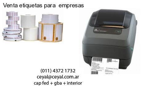 Venta etiquetas para  empresas