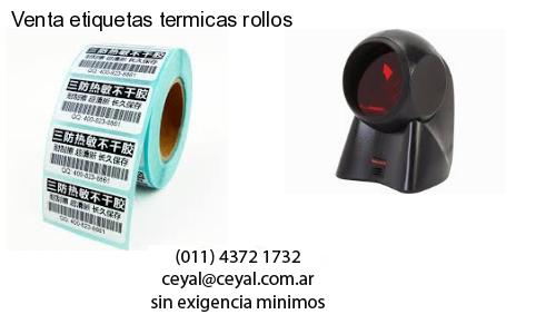 Venta etiquetas termicas rollos