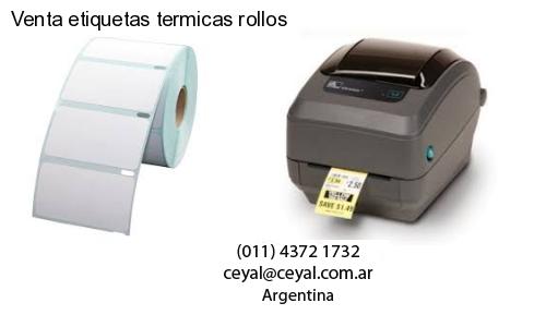 Venta etiquetas termicas rollos