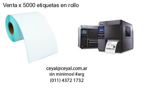 Venta x 5000 etiquetas en rollo