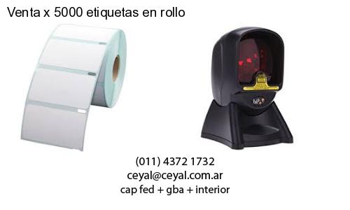 Venta x 5000 etiquetas en rollo