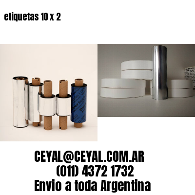etiquetas 10 x 2