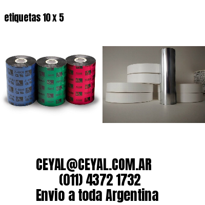 etiquetas 10 x 5