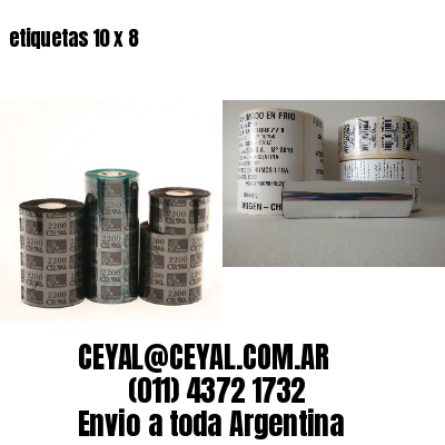 etiquetas 10 x 8