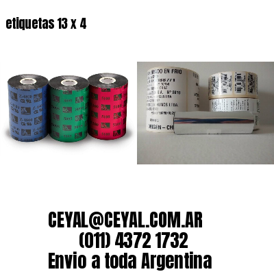 etiquetas 13 x 4