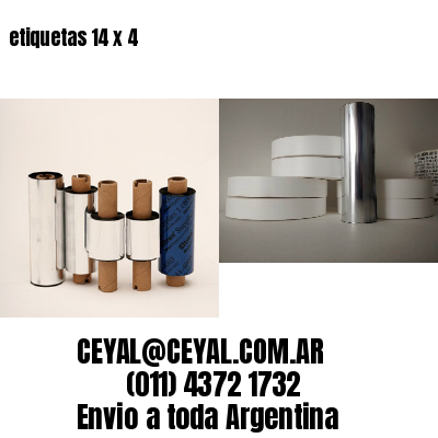 etiquetas 14 x 4