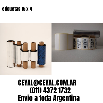 etiquetas 15 x 4