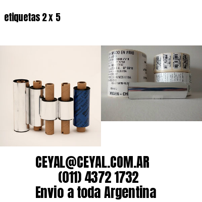 etiquetas 2 x 5
