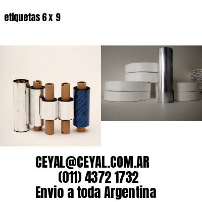 etiquetas 6 x 9