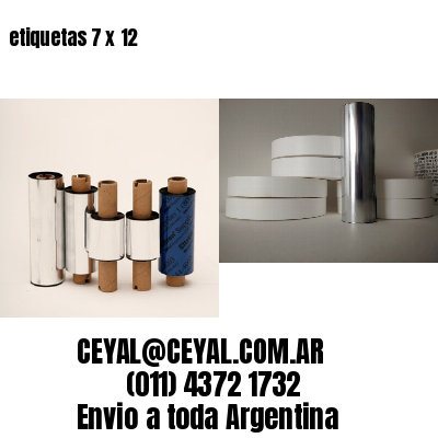 etiquetas 7 x 12