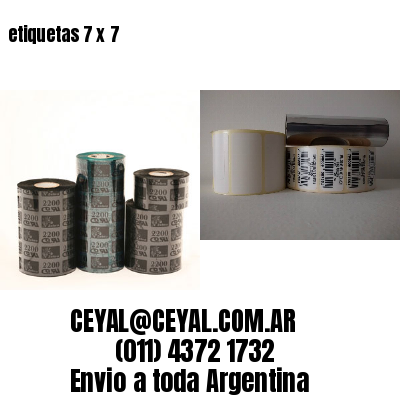 etiquetas 7 x 7