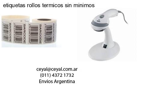 etiquetas rollos termicos sin minimos