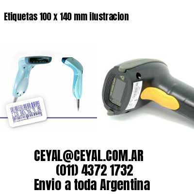 Etiquetas 100 x 140 mm ilustracion