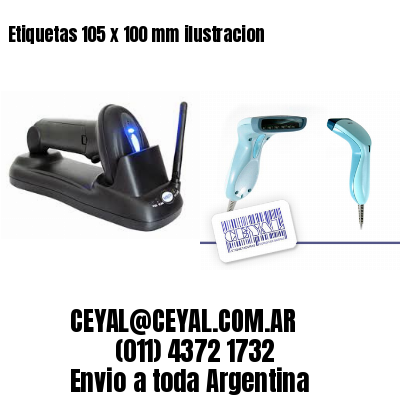 Etiquetas 105 x 100 mm ilustracion