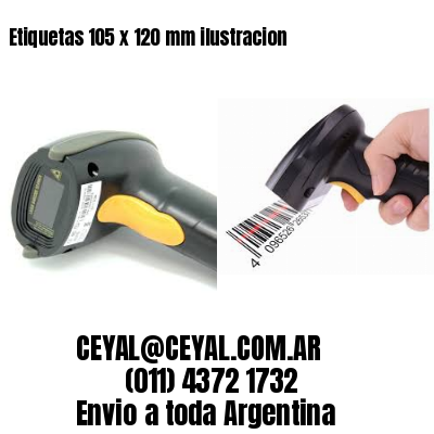 Etiquetas 105 x 120 mm ilustracion