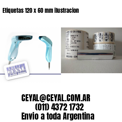 Etiquetas 120 x 60 mm ilustracion