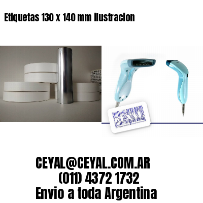 Etiquetas 130 x 140 mm ilustracion