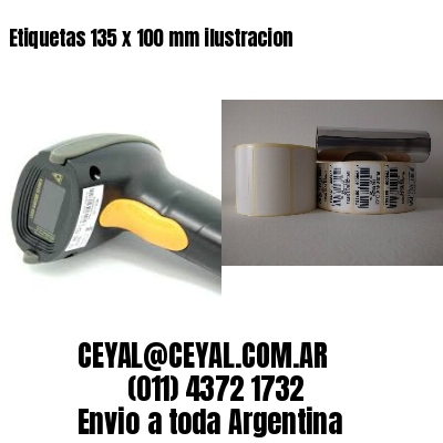 Etiquetas 135 x 100 mm ilustracion